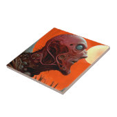Buitenaards wezen Sci-fi Horror Art Tegeltje (Zijkant)