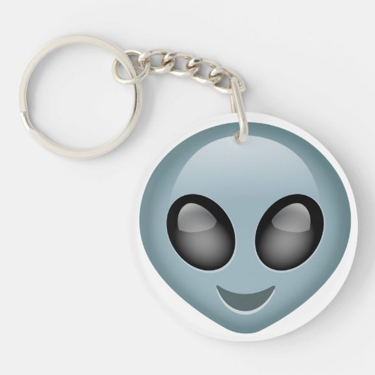 Buitenaardse Alien Emoji Sleutelhanger (Voorkant)