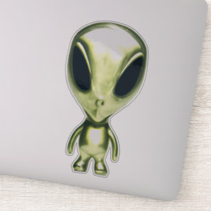 Buitenaardse Alien Metallic Sticker