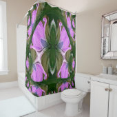 Buitenaardse bloemen....... douchegordijn (In situ)