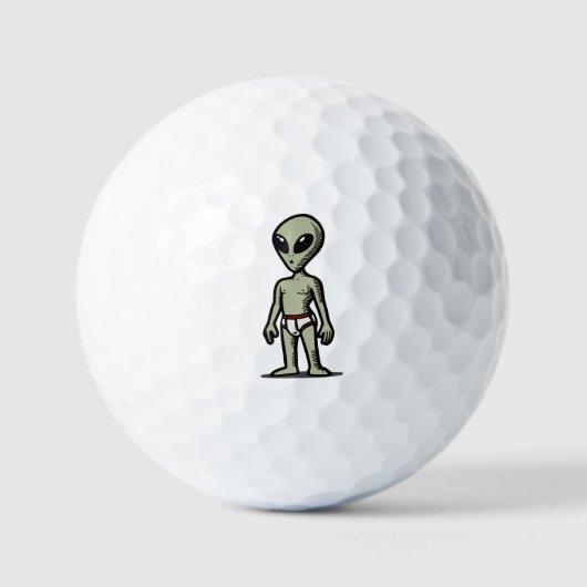 Buitenaardse Broek Golfballen (Voorkant)