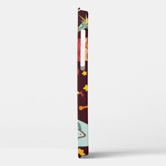 Buitenaardse Cartoon: ruimteplezier Case-Mate iPhone Case (Achterkant / Links)