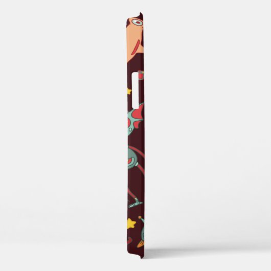 Buitenaardse Cartoon: ruimteplezier Case-Mate iPhone Case (Achterkant / Rechts)