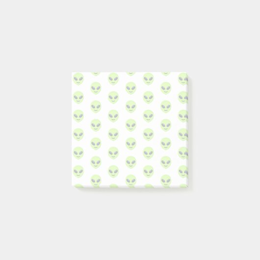 Buitenaardse Emoji Face Post-it® Notes (Voorkant)