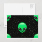 buitenaardse emotie briefkaart (Voorkant / Achterkant)