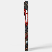 Buitenaardse figuur te midden van kosmische Design Case-Mate iPhone Case (Achterkant / Links)