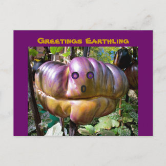 Buitenaardse Groeten Aardling grappig Eten Briefka Briefkaart