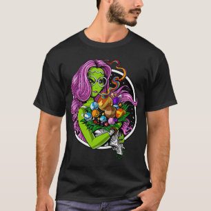 Buitenaardse Hippie Stoner T-shirt