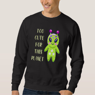 Buitenaardse Hoofd Buitenruimte Scifi Alien Trui