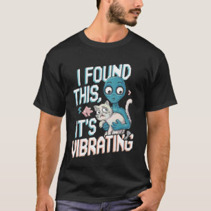 Buitenaardse Kat Pixel Retro SciFi Humor 1 T-shirt