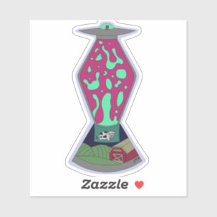 Buitenaardse lavalamp sticker