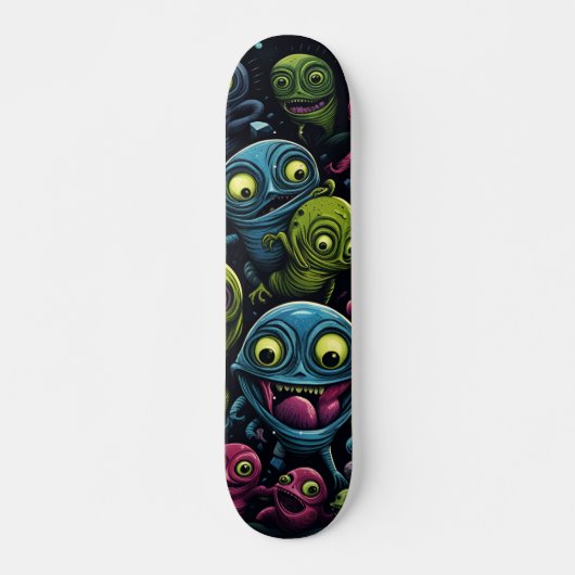 buitenaardse liefde grappig geluk skateboard (Voorkant)
