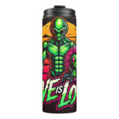 Buitenaardse liefde, kosmische omhelzing thermosbeker (Voorkant)