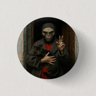 Buitenaardse Liefde Ronde Button 3,2 Cm