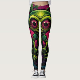 buitenaardse liefde schedel grappig goed humeur ge leggings