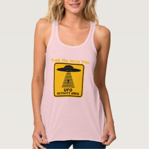 buitenaardse ontvoering - neem me mee tanktop