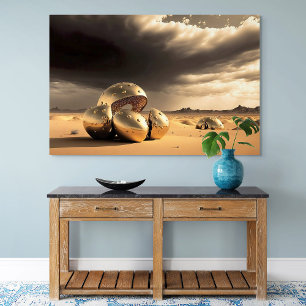 Buitenaardse overblijfselen in de woestijn poster