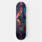 Buitenaardse planeet setting Moon Skateboard (Voorkant)