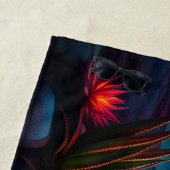 Buitenaardse planeet setting Moon Strandlaken (In situ)