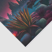 Buitenaardse planeet setting Moon Tissuepapier (Detail)