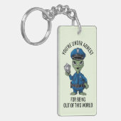 buitenaardse politieagent sleutelhanger (Voorkant Links)