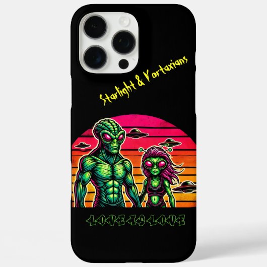 Buitenaardse Romance in de kosmische lucht Case-Mate iPhone Case (Achterkant)