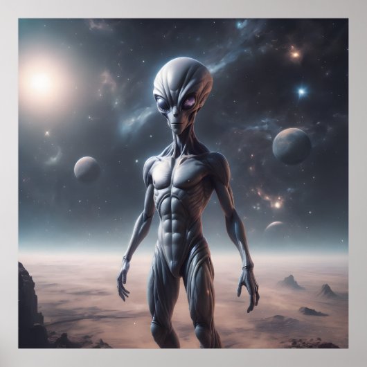 Buitenaardse ruimte poster (Voorkant)
