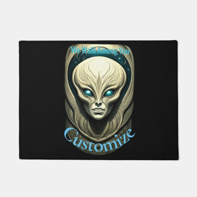 Buitenaardse schedel Hoofd Thunder_Cove Deurmat (Voorkant)