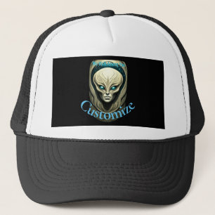 Buitenaardse schedel Hoofd Thunder_Cove Trucker Pet