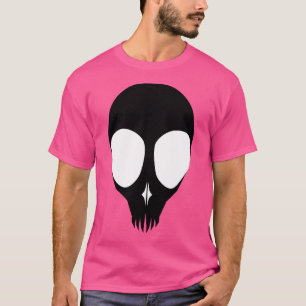Buitenaardse schedel - Omkeren - Geen omtrek T-shirt