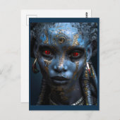 Buitenaardse schoonheid van de vorstplaneet briefkaart (Voorkant / Achterkant)