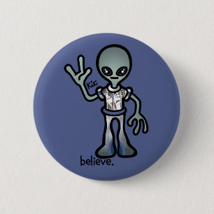 buitenaardse sonde. ronde button 5,7 cm