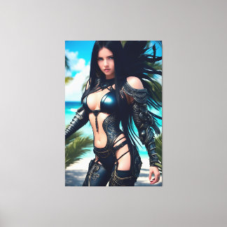 Buitenaardse Tropische Vakantie 003 Canvas Afdruk