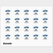 Buitenaardse UFO Geloven Ronde Sticker (Vel)