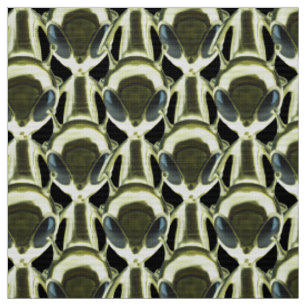 Buitenaardse UFO Metallic Pattern Fabric - Aangepa Stof