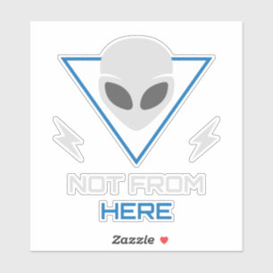 Buitenaardse UFO Sci Fi Outsider Sticker