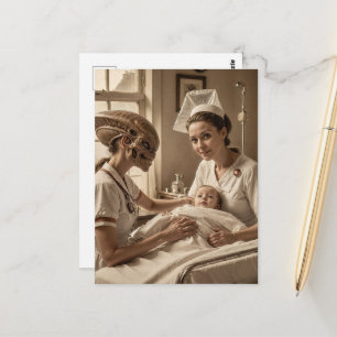 buitenaardse verpleegster briefkaart