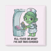 buitenaardse verpleegster magneet (Voorkant)