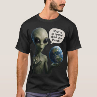 Buitenaardse Vraag T-shirt