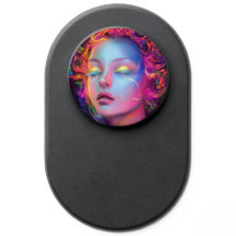 Buitenaardse vrouw met kosmisch haar