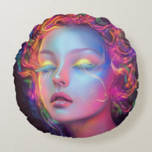 Buitenaardse vrouw met kosmisch haar