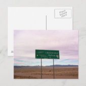 Buitenaardse weg briefkaart (Voorkant / Achterkant)