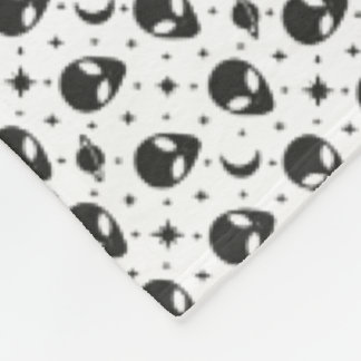 Buitenaardse wezens en sterren fleece deken