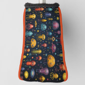 Buitenaardse wezens golfheadcover (Draai 90)