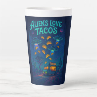 Buitenaardse wezens Liefhebben Tacos Latte Mok