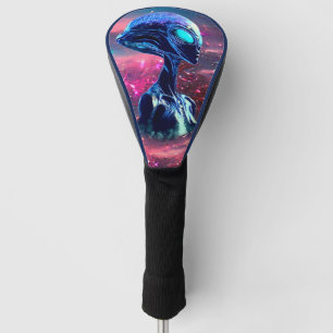 Buitenaardse Wijsheid Psychedelische Scifi Kunst Golfheadcover