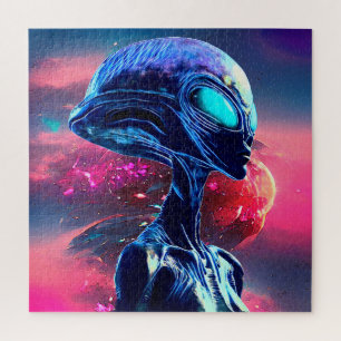 Buitenaardse Wijsheid Psychedelische Scifi Kunst Legpuzzel