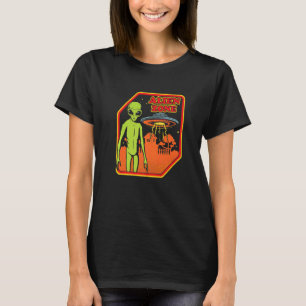Buitenaardse Zone Buitenaards UFO Ruimteschip Para T-shirt