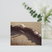 Buitenbanken Briefkaarten zeeplanken (Staand voorkant)