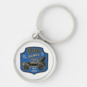 Buitenbanken NC-badge Sleutelhanger